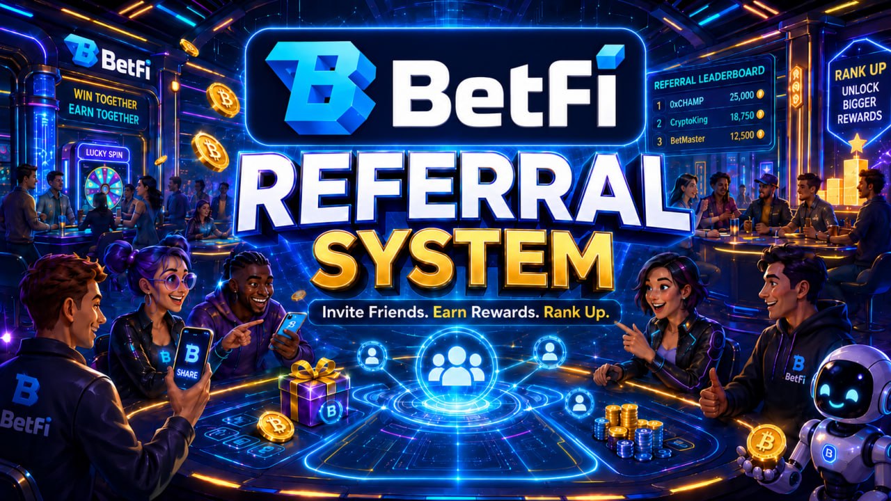Unlocking BetFi's Referral System: Earn BFC, Climb the Ranks & Unlock Passive Income